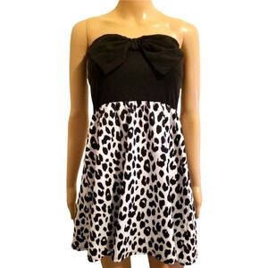 Bow Tie Leopard Dress by Papaya